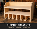 6 space power tool organizer