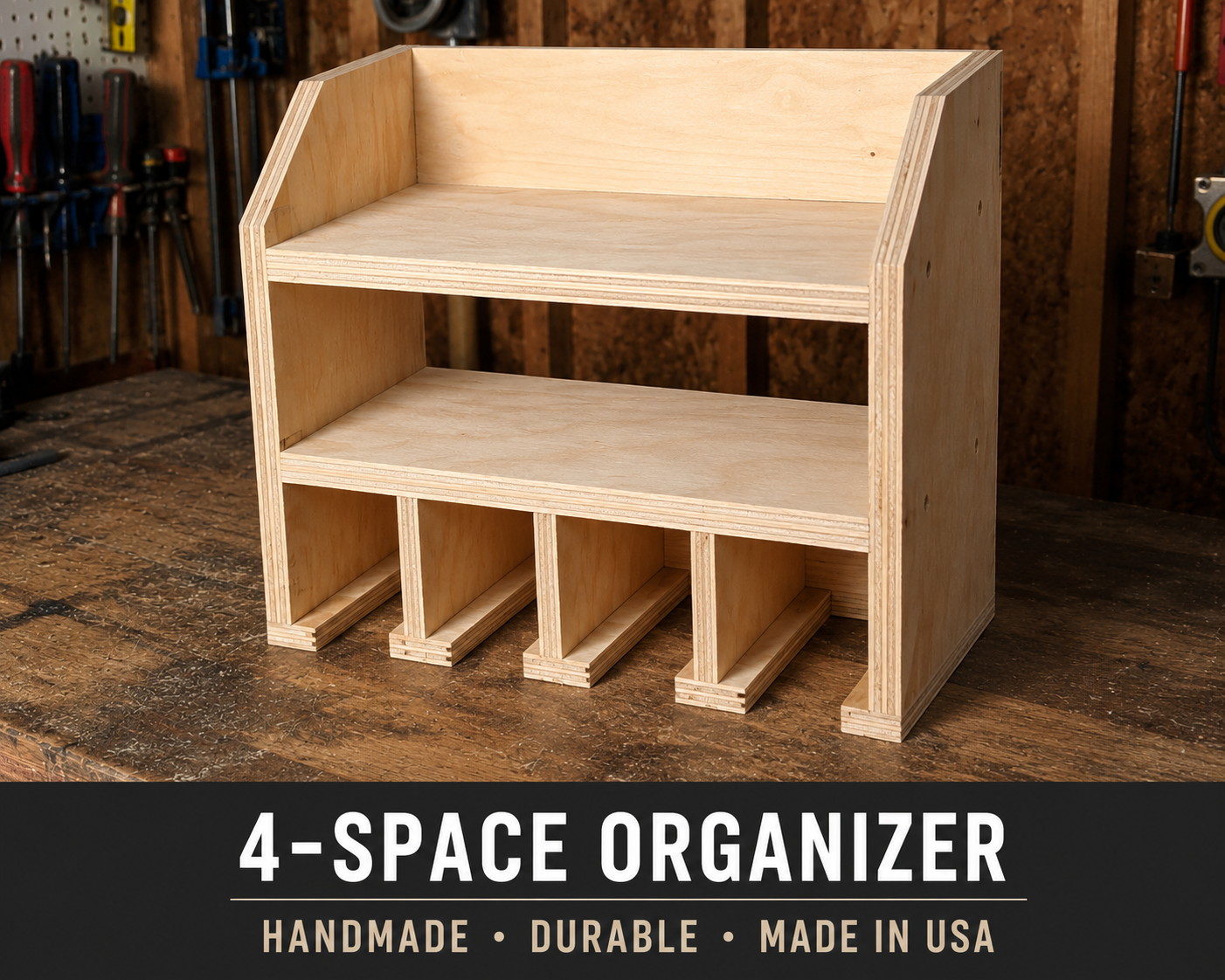 4 space power tool organizer